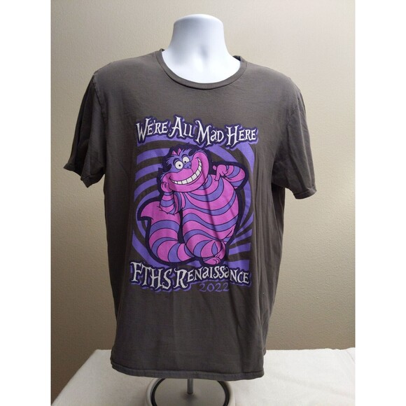 Alice in Wonderland, Men's Shirt Large Gray - Picture 1 of 6